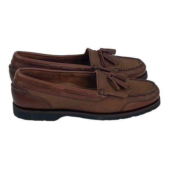 Cole Haan NIB Stadium Shawl Tassel Men's Loafers Size 9 Brown Leather - Picture 2 of 8